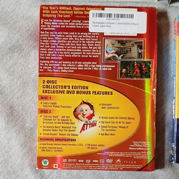 Disney Pixar DVD Collection: Cars, The Incredibles, Finding Dory - Picture 2 of 13